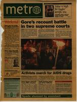 Metro Article, "Activists March for AIDS Drugs"