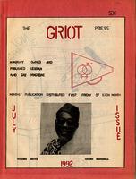 The Griot Press, [v. 1, no. 3] (July 1992)