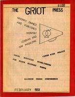 The Griot Press, [v. 1, no. 10] (February 1993)