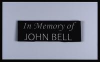 In Memory of John Bell