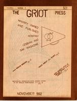 The Griot Press, v. 1, no. 7 (November 1992)