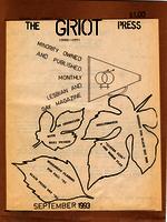 The Griot Press, v. 2, no. 3 (September 1993)