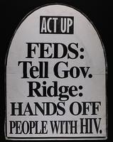 Feds: Tell Gov. Ridge: Hands Off People with HIV