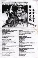 Black pride weekend 1996 flyer