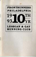 Frontrunners Philadelphia 10th Anniversary Pamphlet